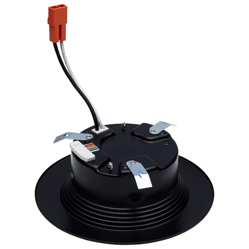 6.7 Watt LED Downlight Retrofit 4 Inch CCT Selectable 120 Volts Black Finish