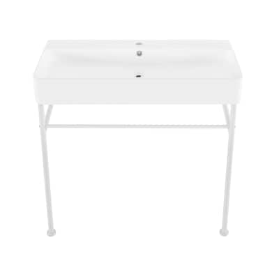 Swiss Madison SM-CS743 Carre 36" Rectangular Ceramic, Stainless Steel