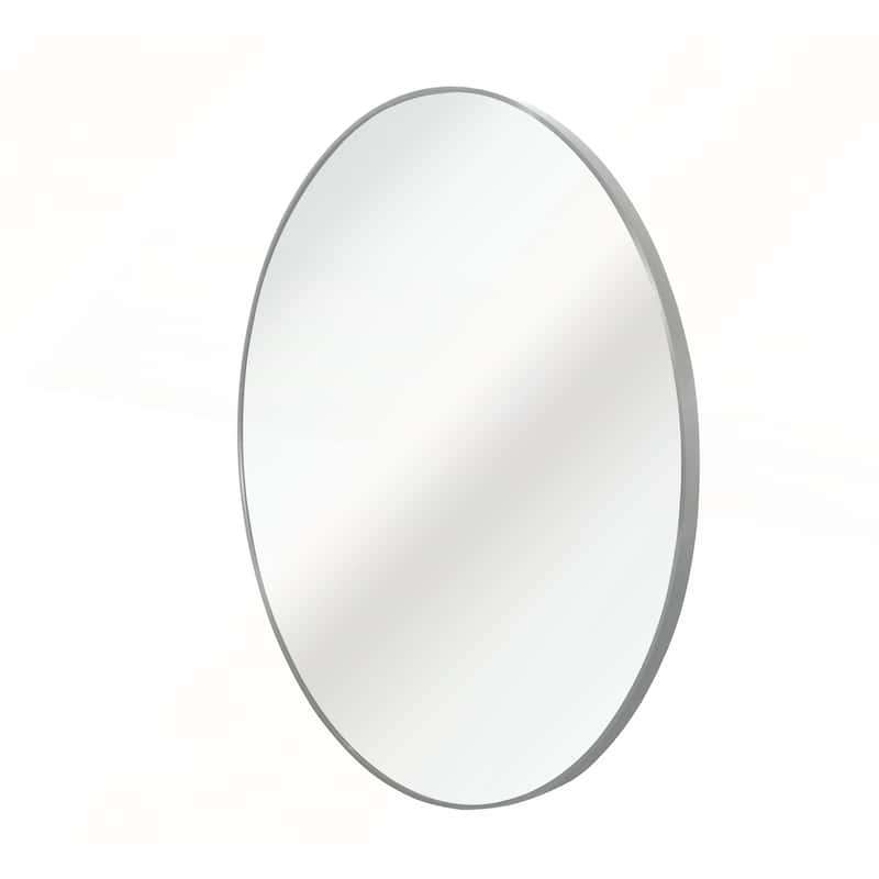32 Inch Metal Framed Round Bathrrom Mirror