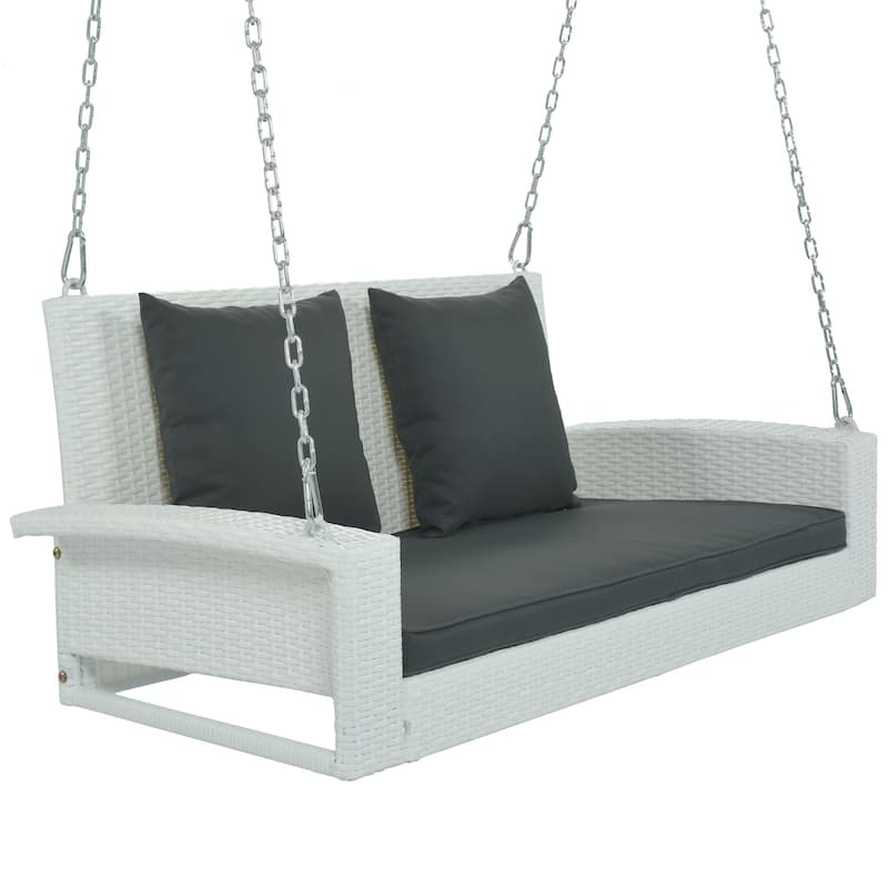 2 Person Wicker Hanging Porch Swing