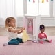 preview thumbnail 1 of 7, Badger Basket Doll Armoire with Three Hangers - White/Pink