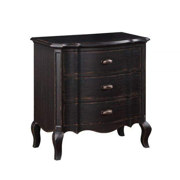 Black 2025 cherry nightstand