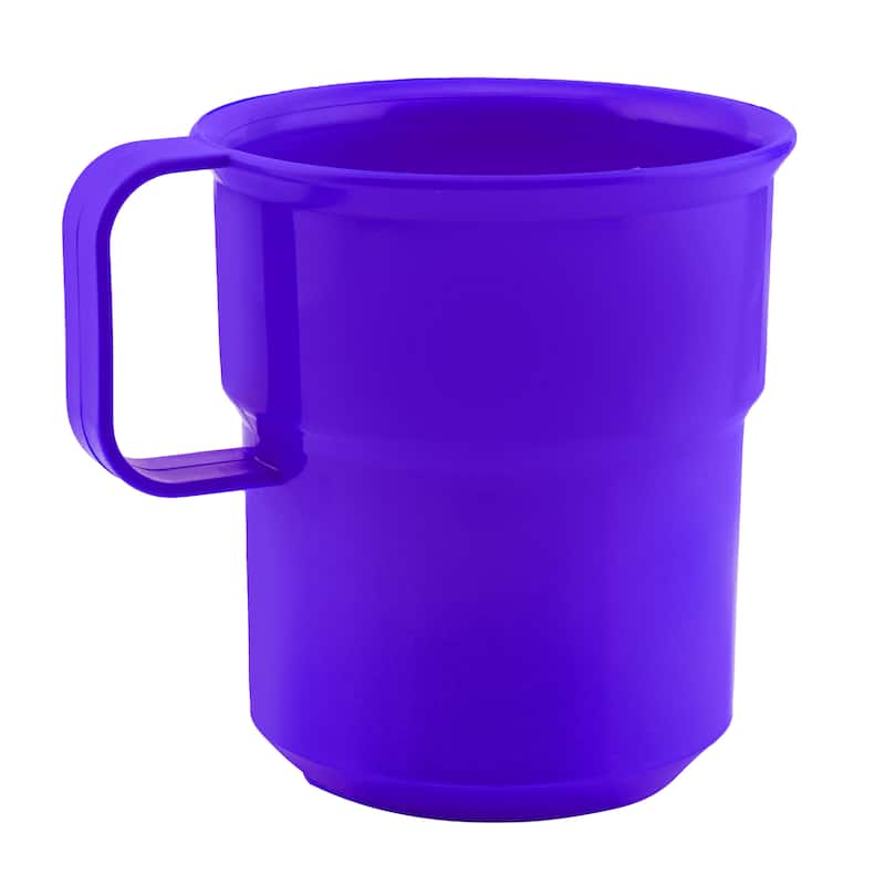Break-Resistant Plastic Cup Mugs for Coffee, Juice - 8oz