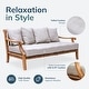 preview thumbnail 4 of 21, Cambridge Casual Chara Teak Outdoor Daybed with Cushion
