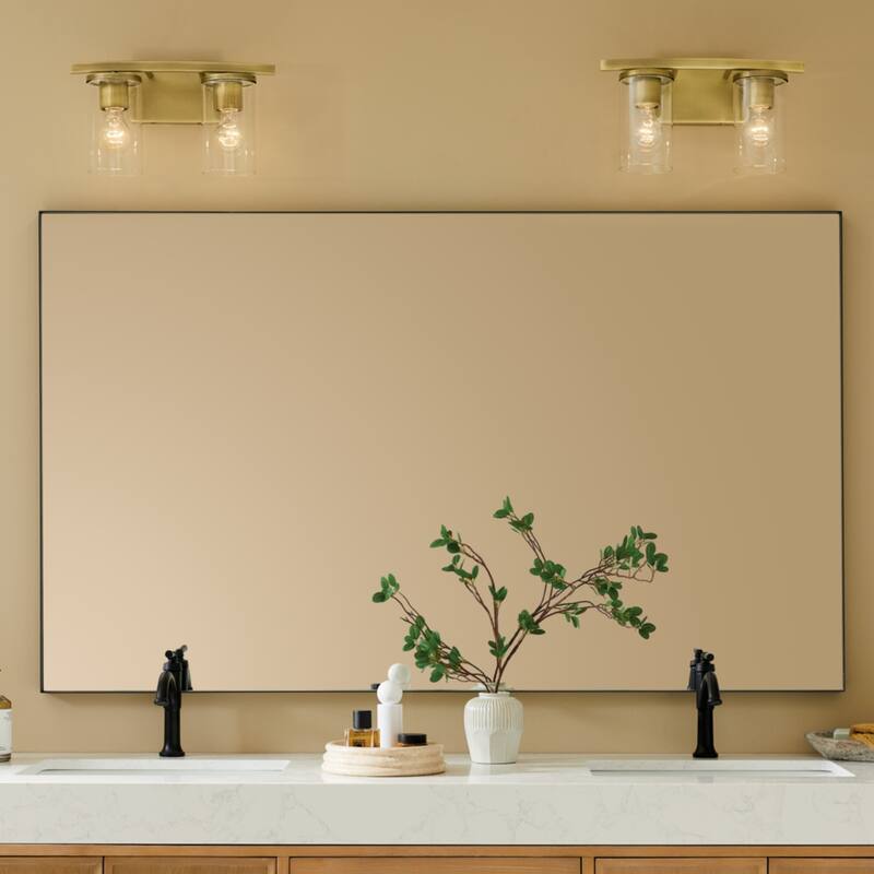Kichler Lighting Crosby Bathroom Vanity Light with Clear Glass