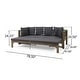 preview thumbnail 14 of 27, Long Beach Outdoor Extendable Acacia Wood Daybed Sofa by Christopher Knight Home