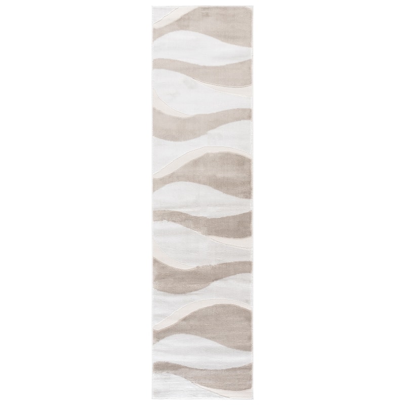 SAFAVIEH Saylor Lyubomila Modern Rug - Beige/Ivory - 2' x 8' Runner