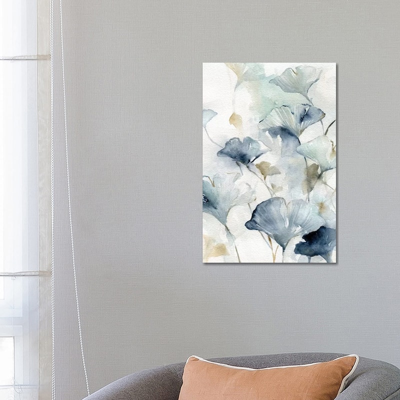 iCanvas "Indigo Gingko II" by Carol Robinson Canvas Print - 26x18x1.5