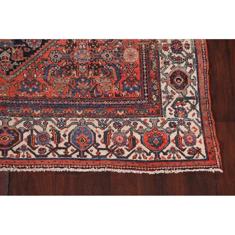 Pre-1900 Antique Malayer Persian Runner Rug Hand-knotted Wool Carpet - 6'10" x 15'7"