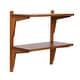 preview thumbnail 43 of 81, Kate and Laurel Meridien Mid-Century Wall Shelves Walnut Brown - 24x12x24