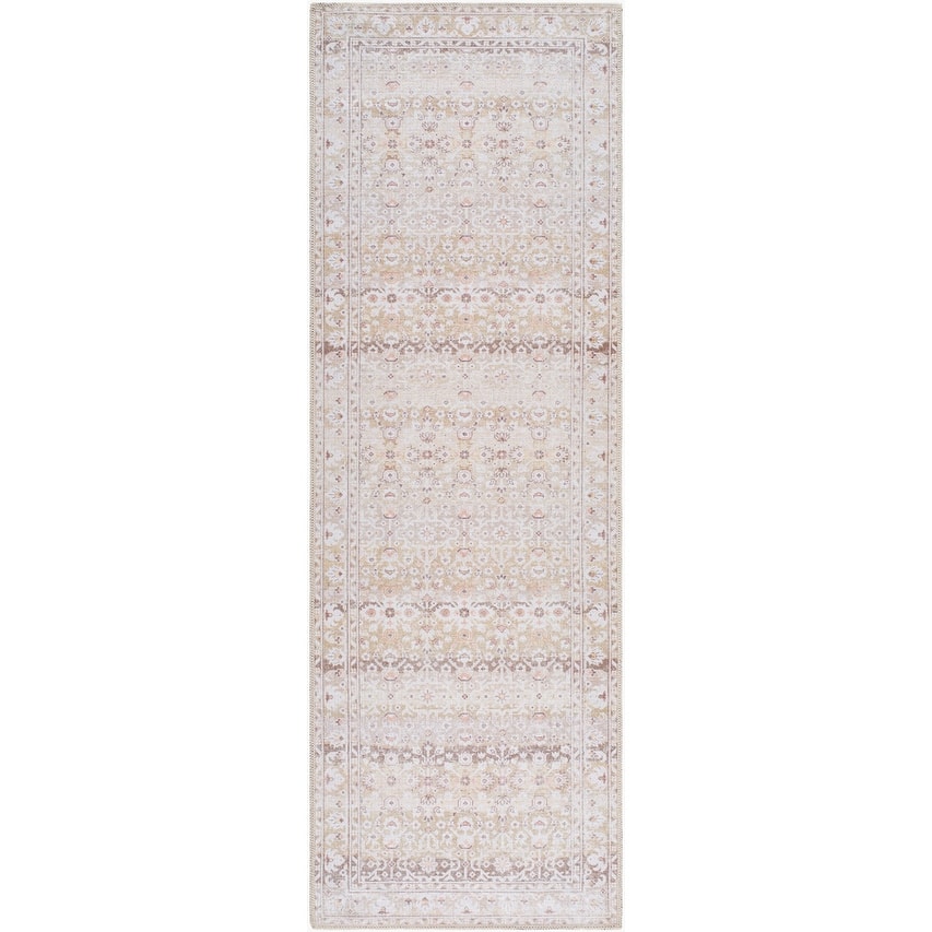 Livabliss Amelie Traditional Medallion Washable Area Rug