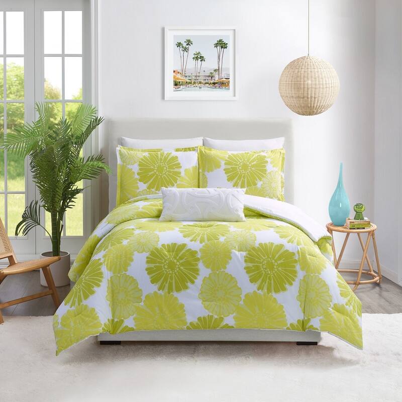 Trina Turk Big Floral 3-Piece Comforter Set - Full - Queen - 3 Piece