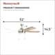Honeywell Ventnor Brushed Nickel Integrated LED Ceiling Fan