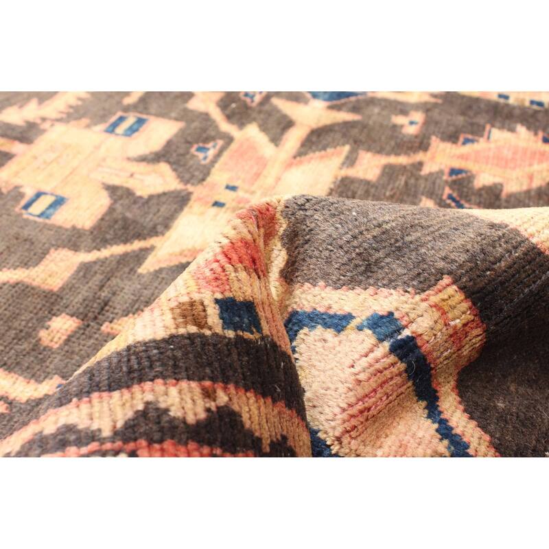 ECARPETGALLERY Hand-knotted Andelz Dark Brown Wool Rug - 4'2 x 6'3