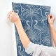 preview thumbnail 5 of 5, A-Street Prints Biscayne Navy Flamingo Beach Wallpaper