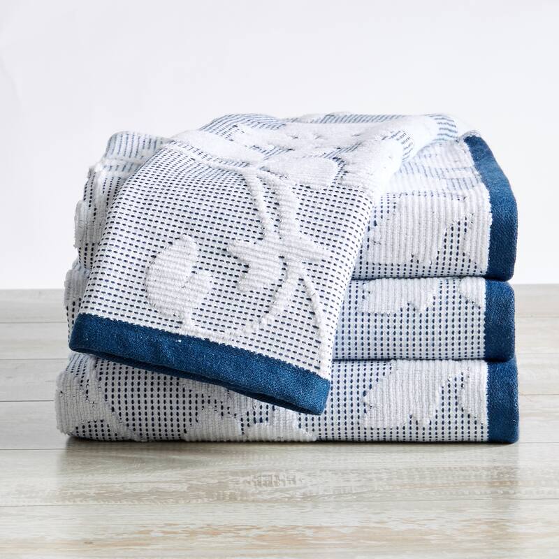 Luxurious Cotton Decorative Floral Towel Set