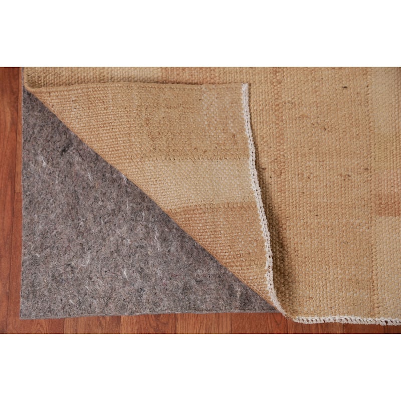 Hand Woven Oriental 100% Jute Carpet Southwestern Modern Beige & Ivories Kilim Area Rug - 9' 8'' X 8' 1''
