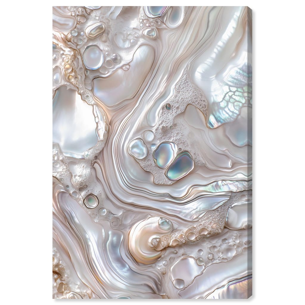 Fluid Preciousness II Canvas by Art Remedy, Gallery Wrapped