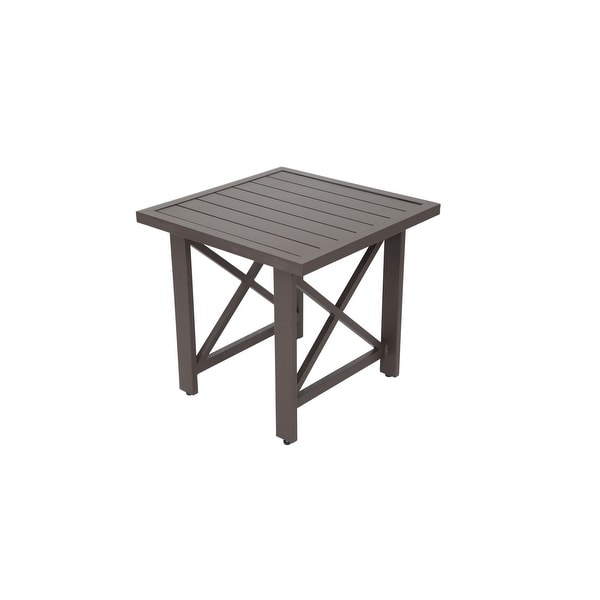 Modern Muse Aluminum Side Table,KD. Opens flyout.