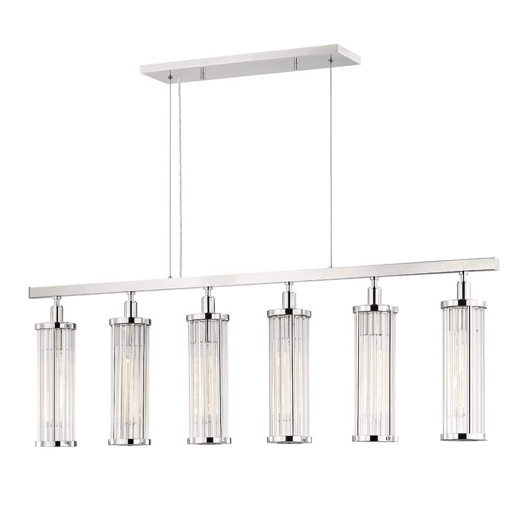 Hudson Valley Lighting Marley 6 Light 47" Wide Linear Chandelier