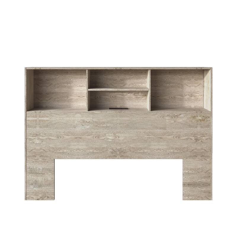 Clayfell Pomona Freestanding Storage Headboard with Shelving