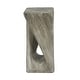 preview thumbnail 51 of 73, Christopher Knight Home - Aurelian Quenby MGO Lightweight Concrete Twist End Table with Wood-Grain Texture