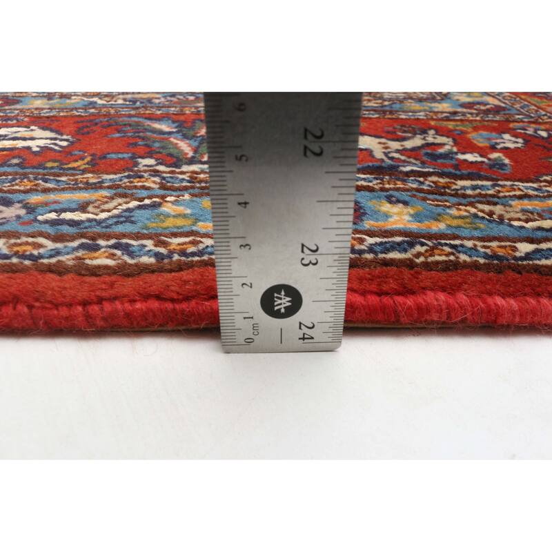 ECARPETGALLERY Hand-knotted Kayseri Vintage Red Silk, Wool Rug - 3'2 x 4'8