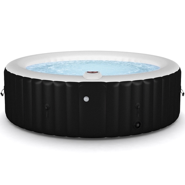 Shop Black Friday Deals On Goplus 6 Person Portable Inflatable Massage Spa Hot Tub Black Overstock 17202157