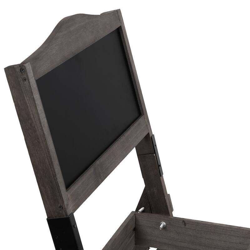 3-Tiered Free Standing Chalkboard Wood Plant Stand - 20 in. x 42 in. x 15 in.