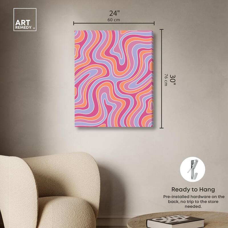 Retro Pop Gummy Bears Canvas by Art Remedy, Gallery Wrapped