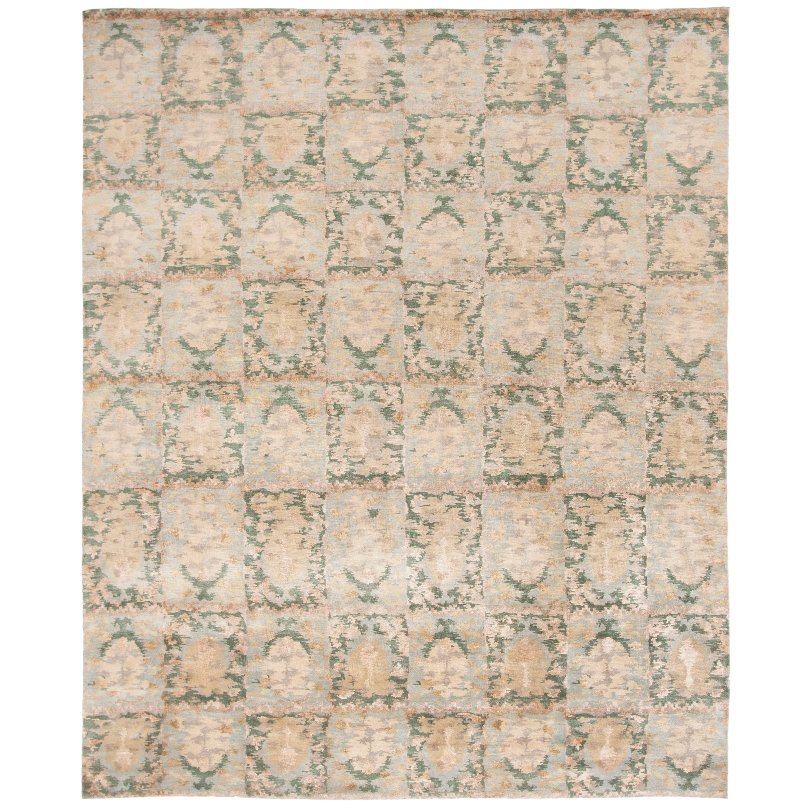 Water 8' x 10' Safavieh Martha Stewart Collection MSR8625B Hand-Knotted Reflection Silk & Wool Area Rug Water 8' x 10' Safavieh Martha Stewart Collection MSR8625B Hand-Knotted Reflection Silk & Wool Area Rug