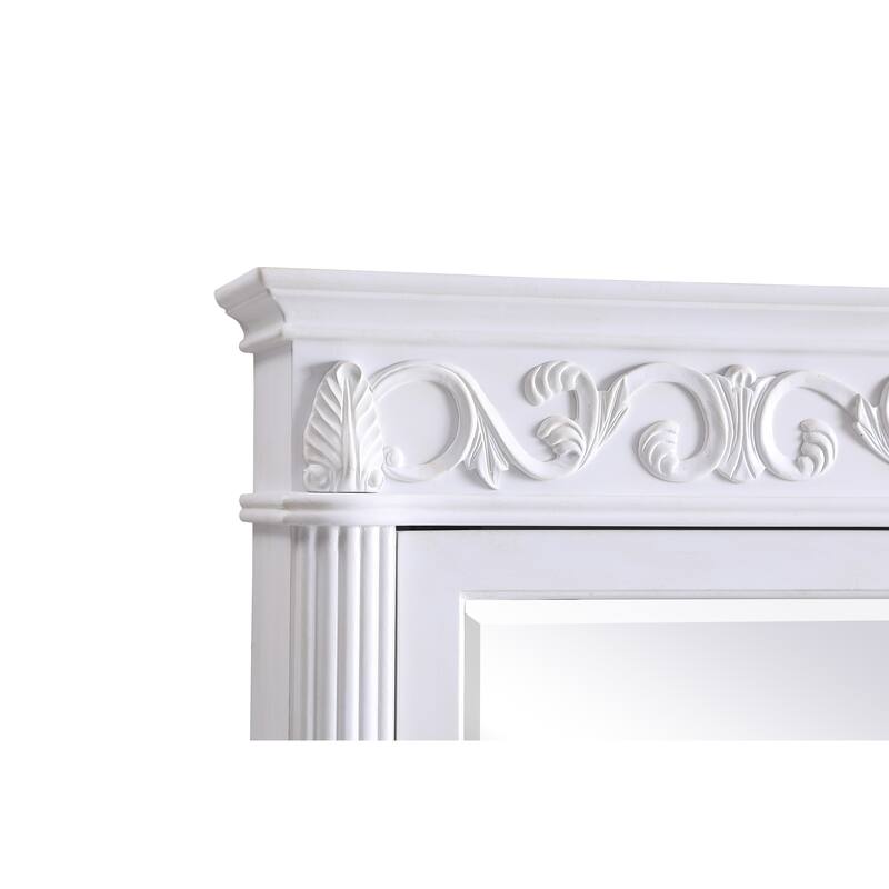Roman 25" Antique White Medicine Cabinet