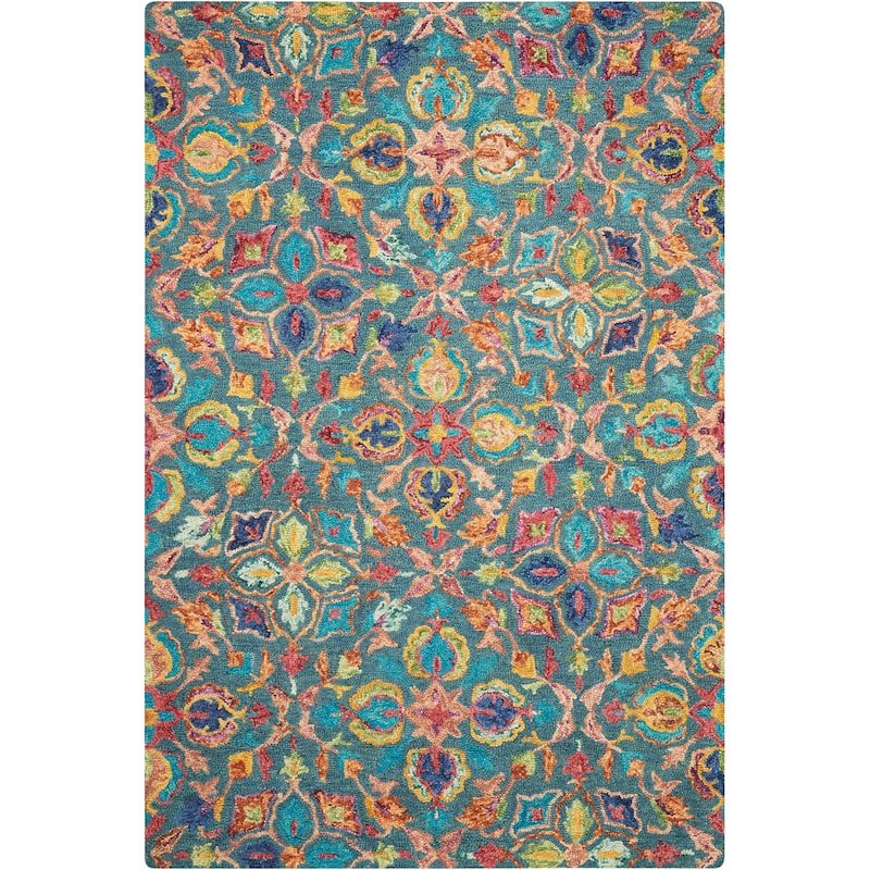 Nourison Vivid Hand-tufted Floral Wool Area Rug