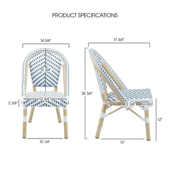 dimension image slide 1 of 2, Contemporary Aluminum 3-piece Kid's Patio Outdoor Table and Chair Set by Furniture of America