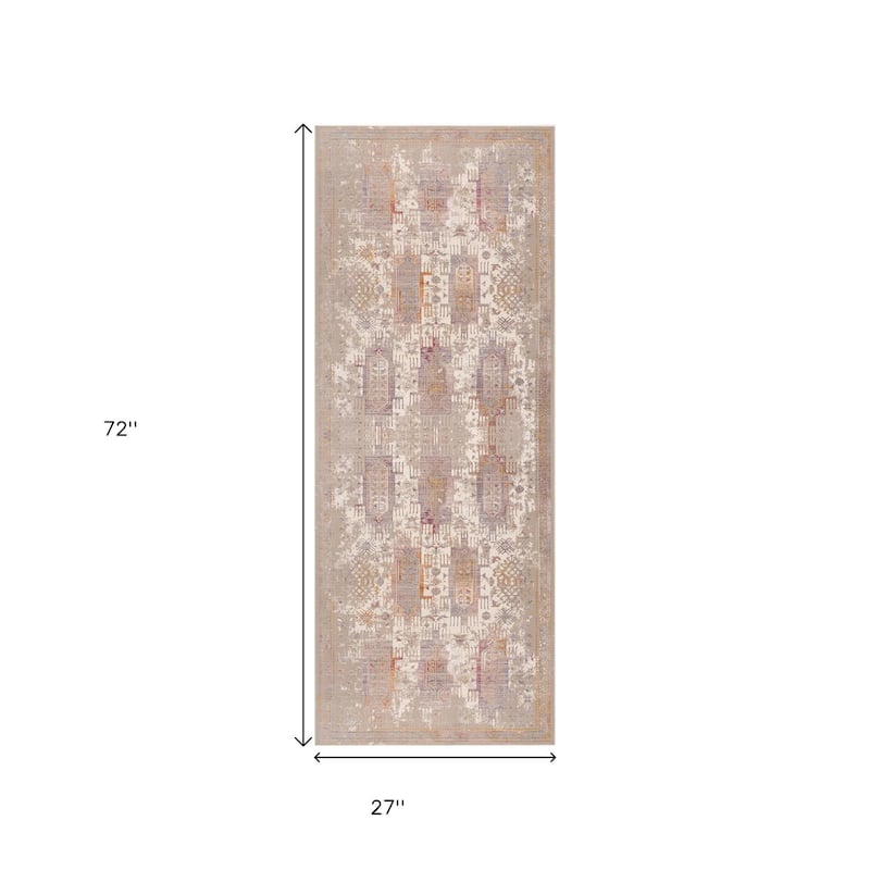 HomeRoots Southwestern Modern Runner Area Rug