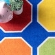 preview thumbnail 9 of 7, Nuloom Blue Playtime Geometric Octagons Educational Kids Area Rug