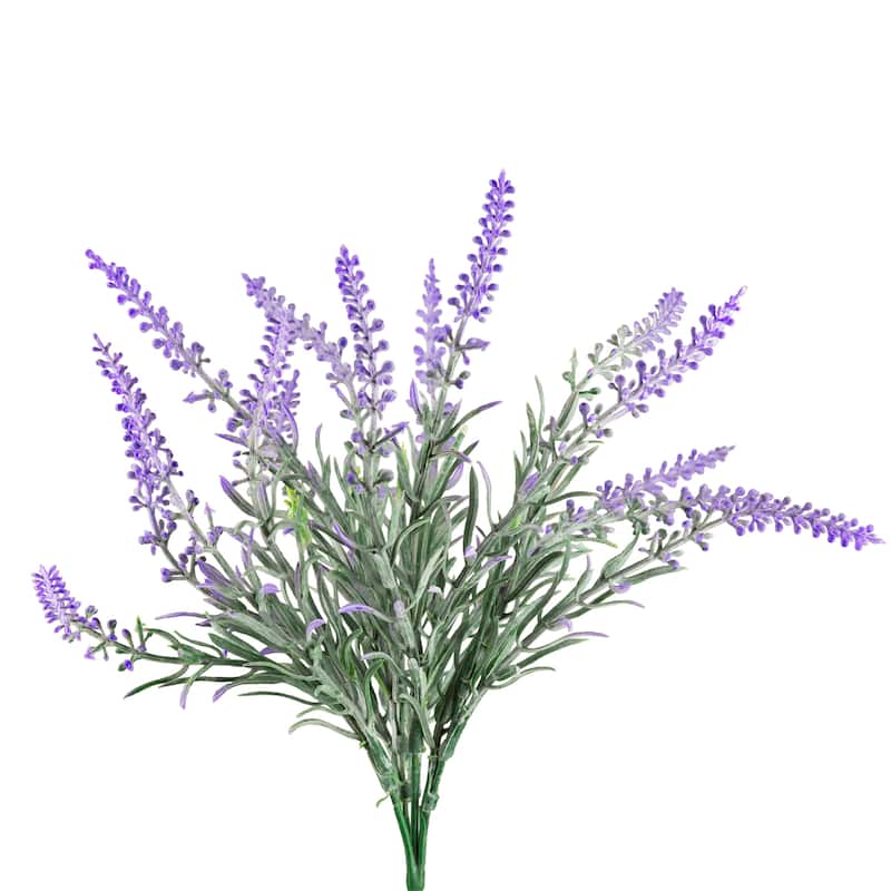 Artificial Lavender Floral Sprays - 14" - Purple - Set of 6