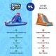 preview thumbnail 9 of 7, Sunny & Fun Deluxe Inflatable Water Slide Park - Large