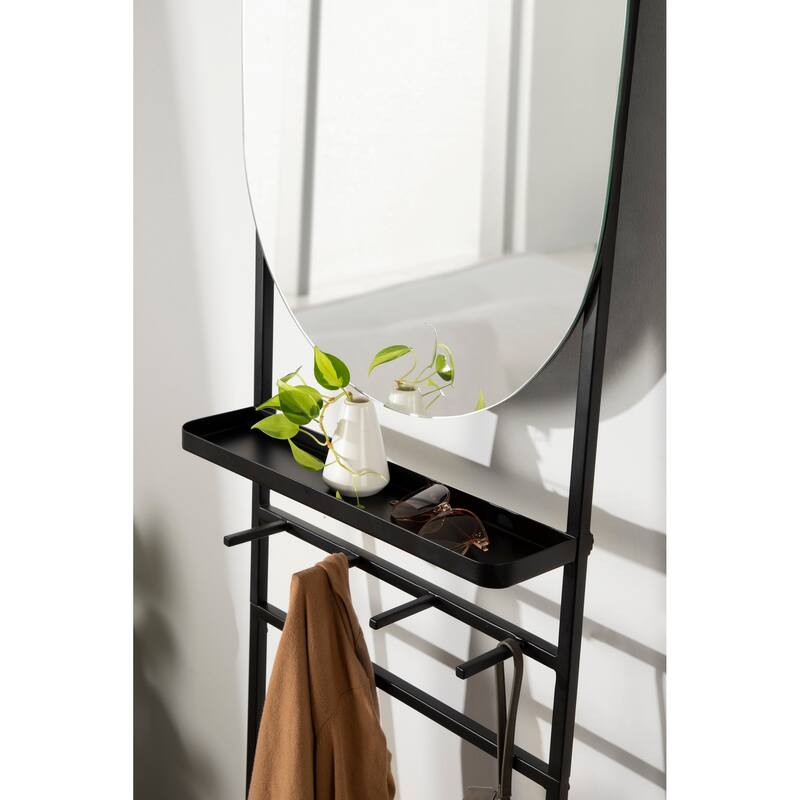 Kate and Laurel Noka Mirror Leaning Ladder