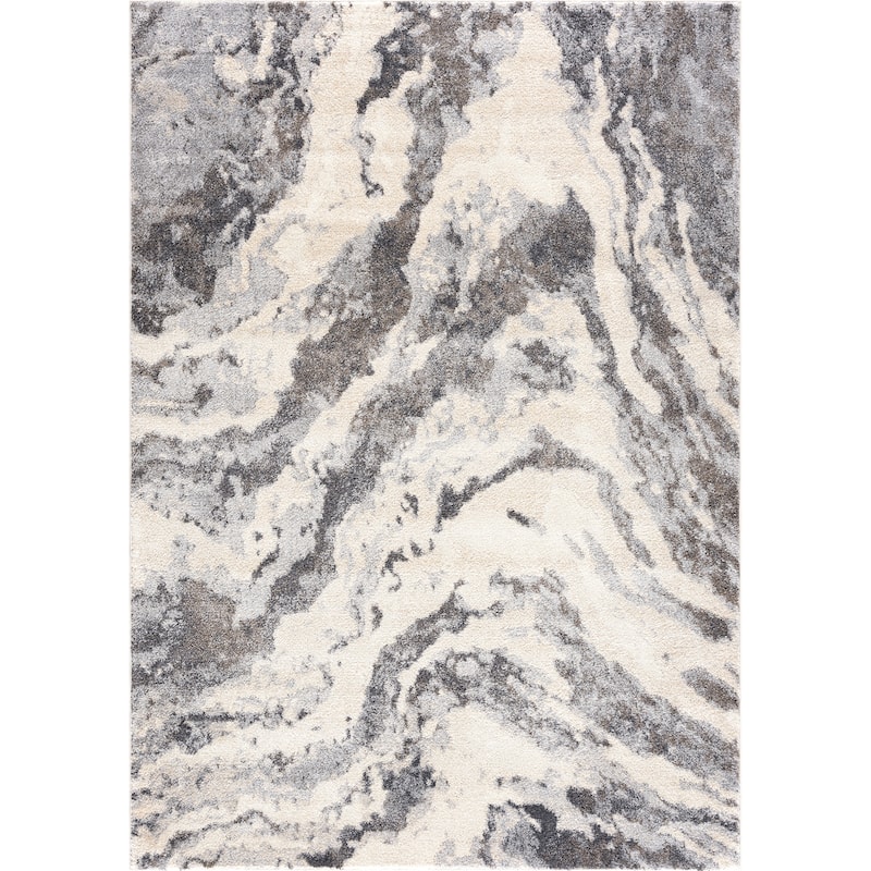 Abani Rugs Sahara SAH100A Greige Grey Abstract Mountain Area Rug
