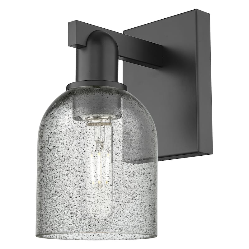Innovations Lighting 716-1W-11-5 Caledonia Sconce Caledonia 11" Tall - Matte Black / Charcoal