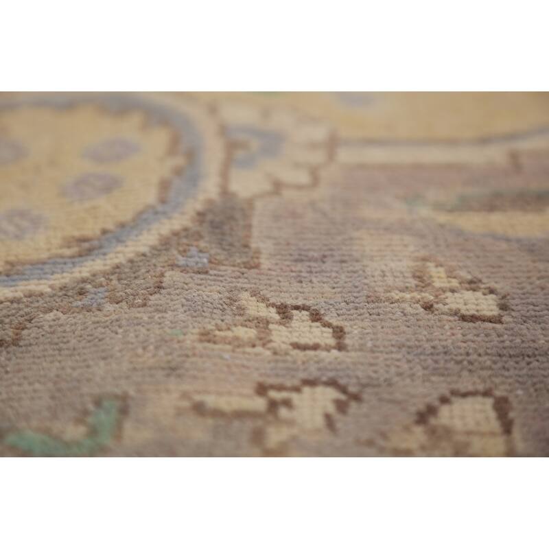 Tabriz Persian Vintage Rug Handmade Wool Carpet - 10'1" x 12'11"