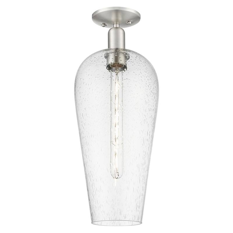 Innovations Lighting 716-1C-G456-8SDY Chelsea 8" Wide Semi-Flush - Brushed Satin Nickel