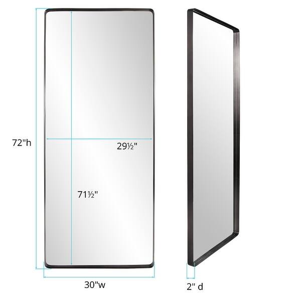 Allan Andrews Steele Oversized Leaner Mirror