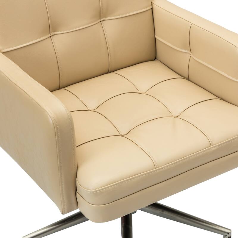 Lorenz Modern Vegan Leather Height-adjustable Office Chair with 5 Wheels by HULALA HOME