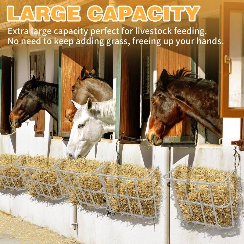 Long Wall Mounted Horse Hay Holder