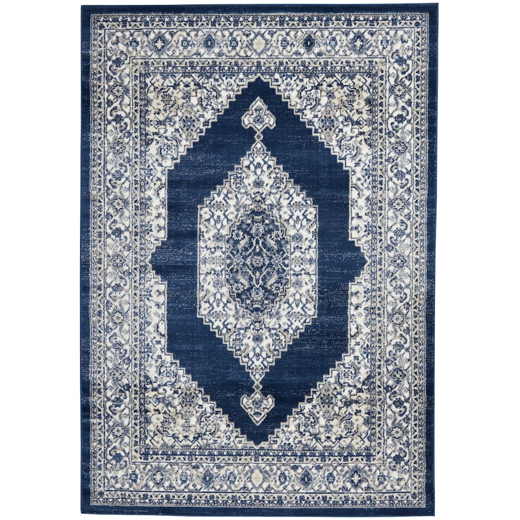 Nourison Cyrus Persian Floral Medallion Area Rug