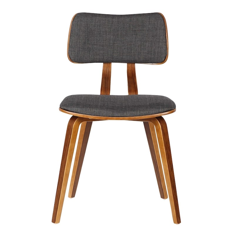 Brown/Gray Fabric Upholstered Wood Frame Dining Chair, Sturdy Dining Chair for Dining Rooms - 19