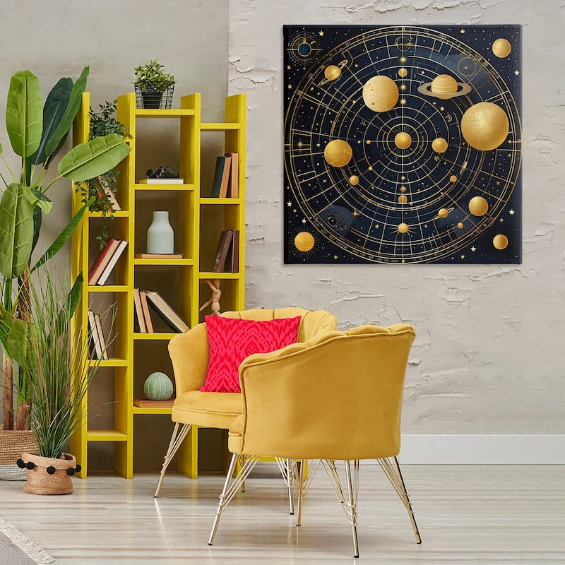 Stupell Astral Planets in Solar System Canvas Wall Art Design By Tabz Jones