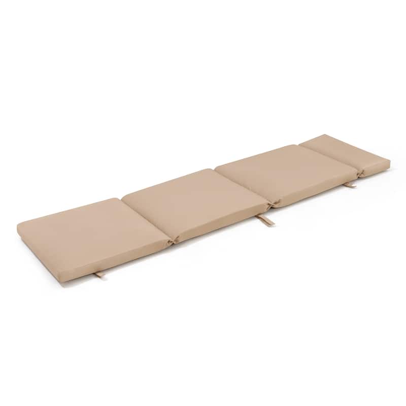 Outdoor Chaise Lounge Chairs (Set of 2) with Cushion and Adjustable Back